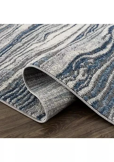 商品Abani Rugs|Rugs Mist Mis150a Lined Blue Grey Modern Area Rug 79 X 102,价格¥1466,第3张图片详细描述