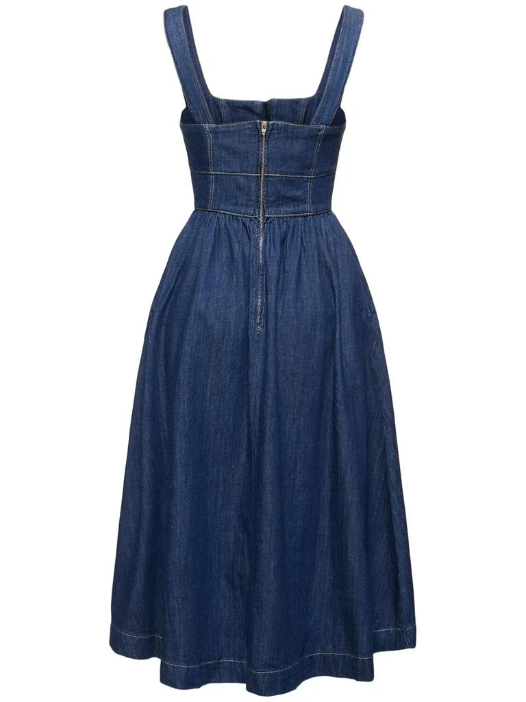 商品Reformation|Tagliatelle Denim Bustier Midi Dress,价格¥1723,第4张图片详细描述