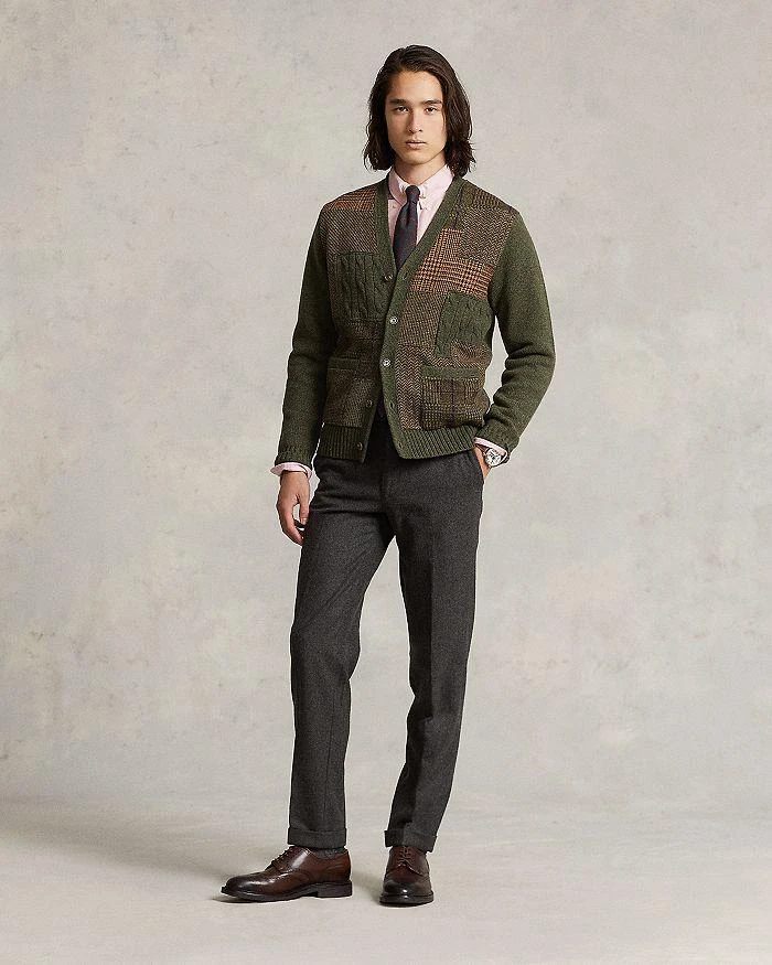 商品Ralph Lauren|Wool Patchwork Regular Fit V Neck Cardigan,价格¥4479,第2张图片详细描述