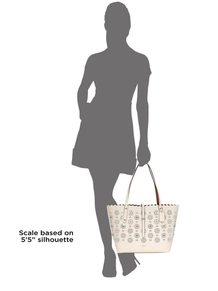 商品Coach|Coach - Cut Out Tea Rose Market Tote,价格¥1190,第3张图片详细描述