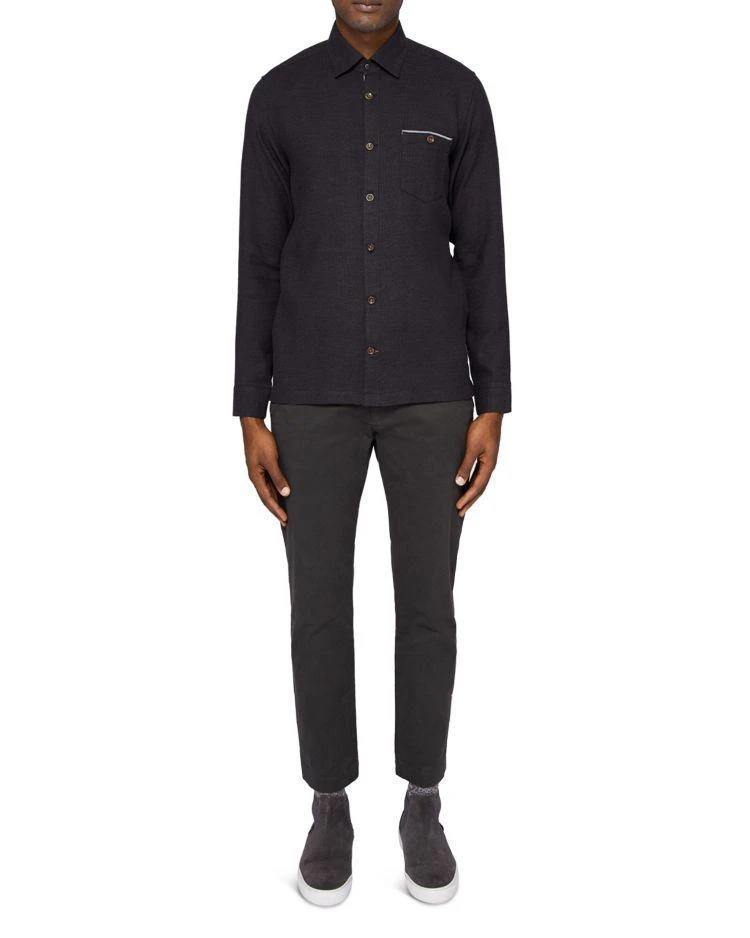 商品Ted Baker London|Bezie Shacket Regular Fit Button-Down Shirt,价格¥726,第3张图片详细描述
