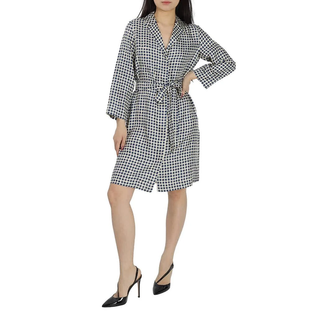 商品Max Mara|Ecuador Geometric Print Wrap Silk Dress,价格¥842,第2张图片详细描述
