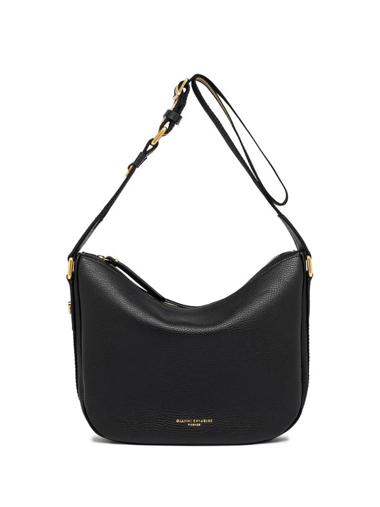 商品GIANNI CHIARINI|Armonia Black Leather Shoulder Bag,价格¥1929,第1张图片