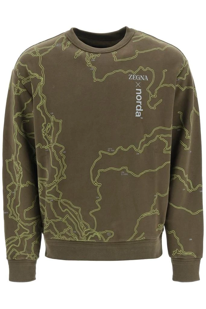 商品Zegna|Ermenegildo Zegna X Norda Graphic-Printed Crewneck Sweatshirt,价格¥2547,第1张图片