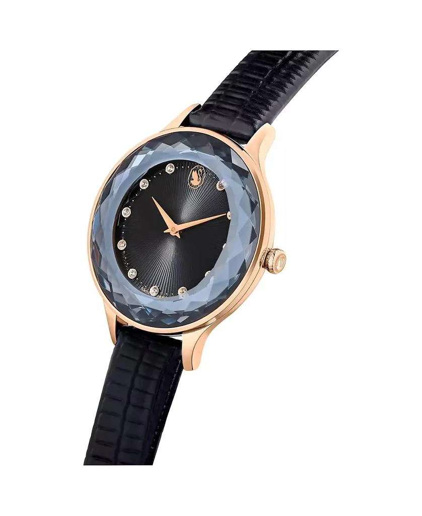 商品Swarovski|Women's Analog Swiss Made Octea Nova Black Leather Strap Watch, 33mm,价格¥1782,第5张图片详细描述