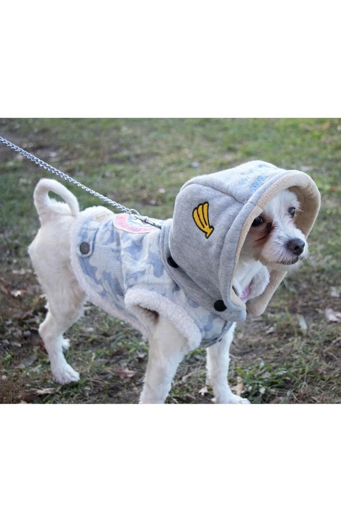 商品PET LIFE|Touchdog Outlaw Designer Embellished Hooded Jacket,价格¥330,第2张图片详细描述