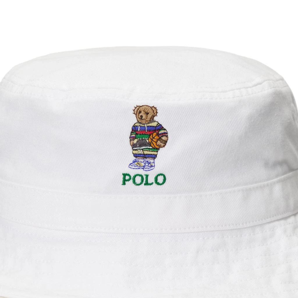 商品Ralph Lauren|Polo Bear Cotton Twill Bucket Hat (Big Kids),价格¥210,第3张图片详细描述