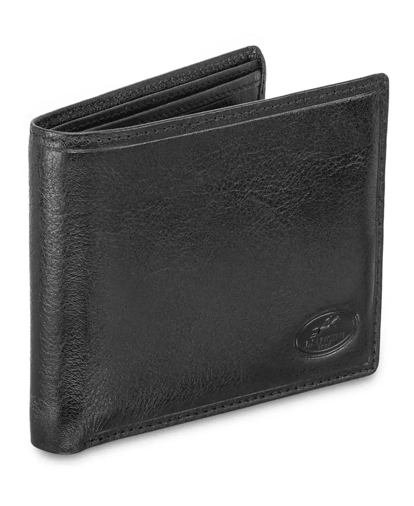 商品Mancini Leather Goods|Men's Equestrian2 Collection RFID Secure Billfold with Removable Left Wing Passcase and Coin Pocket,价格¥419,第2张图片详细描述