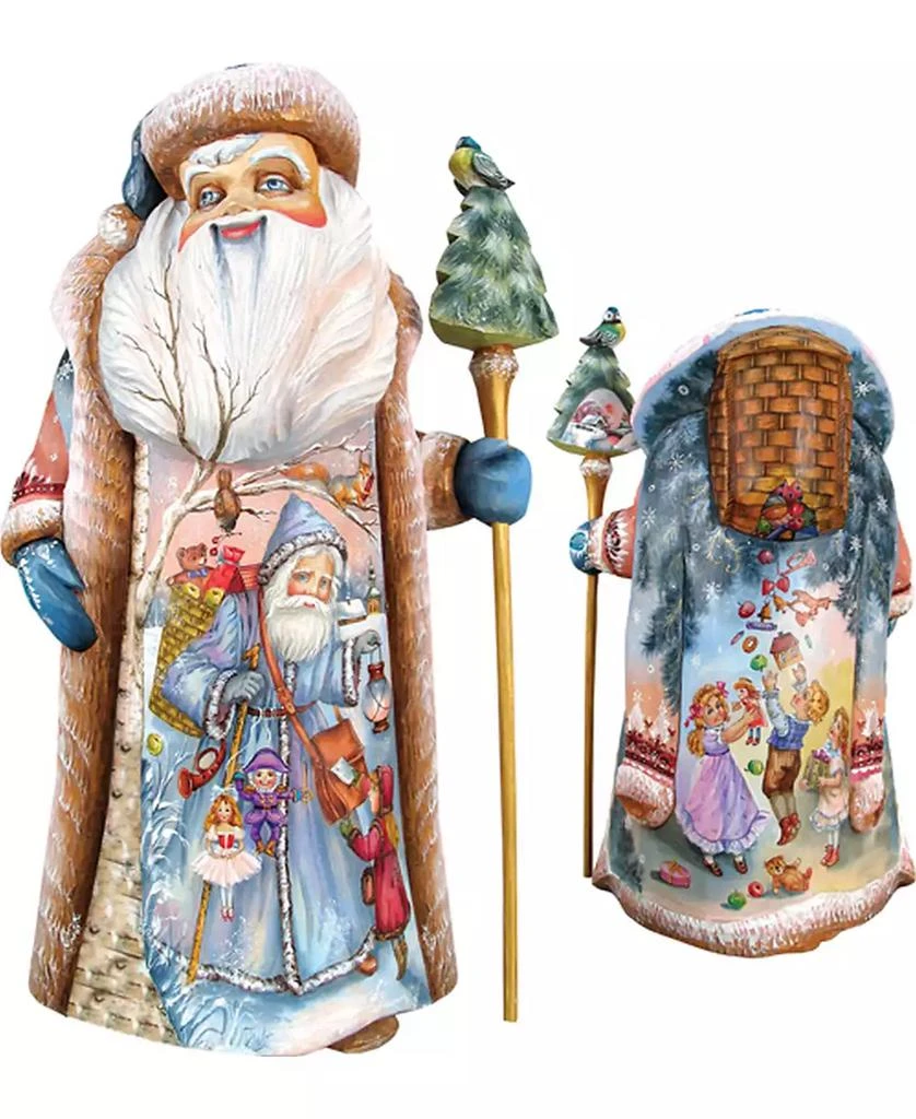 商品G.DeBrekht|Woodcarved Land of Sweets Santa Figurine,价格¥19571,第1张图片
