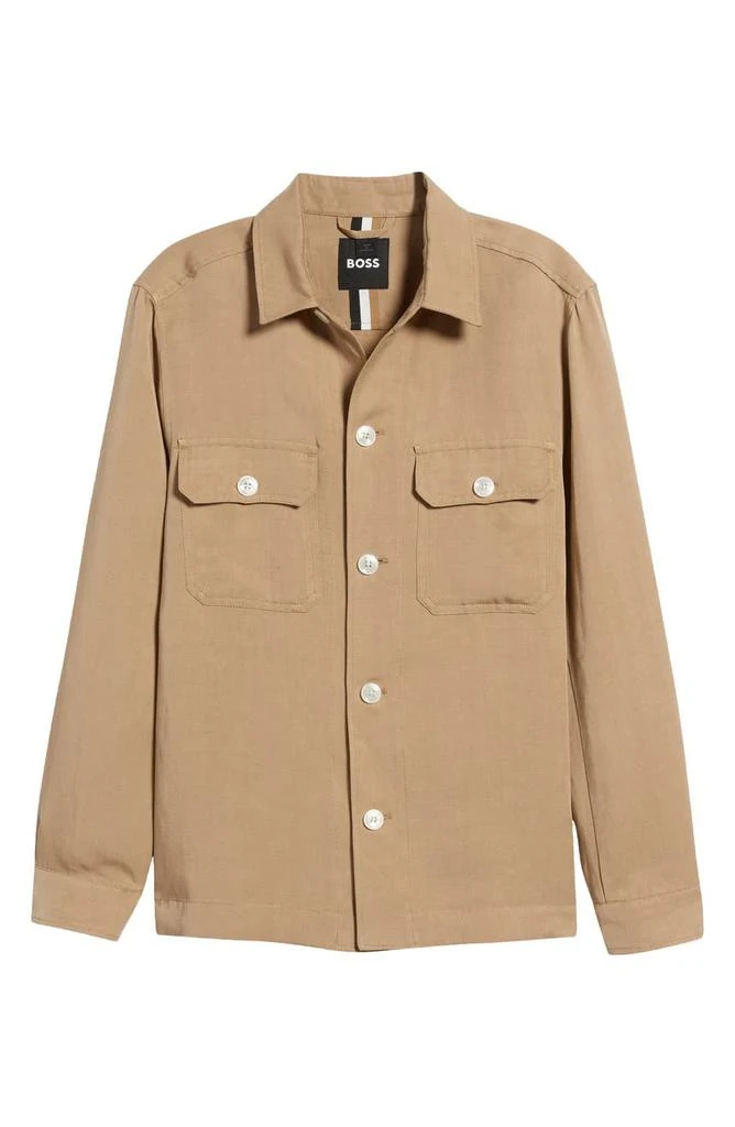 Carper Relaxed Fit Lyocell & Linen Shirt Jacket 商品