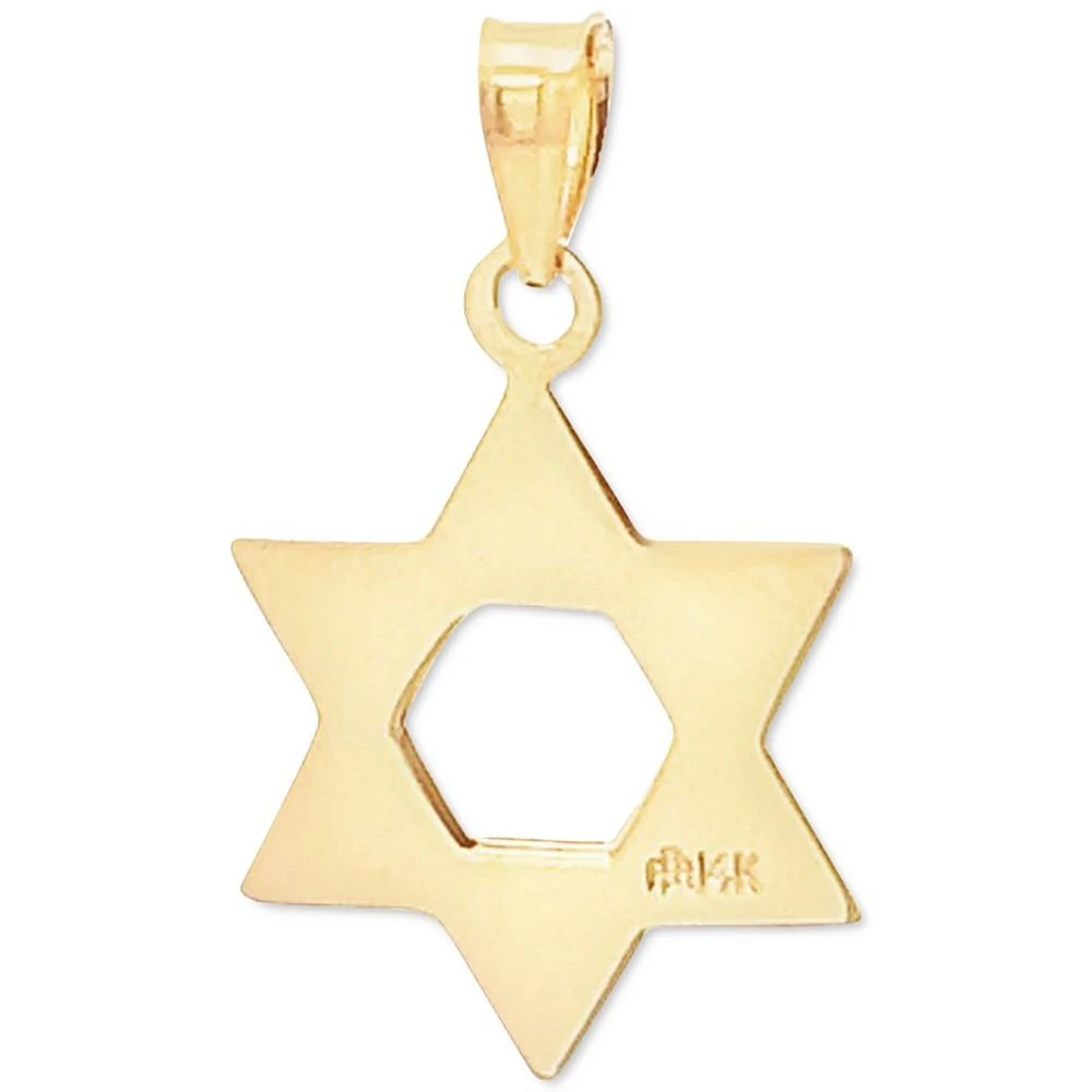 商品Macy's|Star of David Pendant in 14k Yellow Gold,价格¥917,第3张图片详细描述