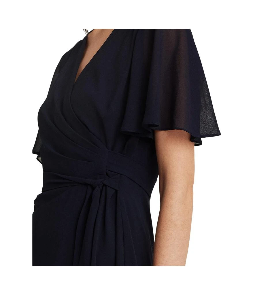 商品Ralph Lauren|Georgette Flutter-Sleeve Dress,价格¥784,第3张图片详细描述