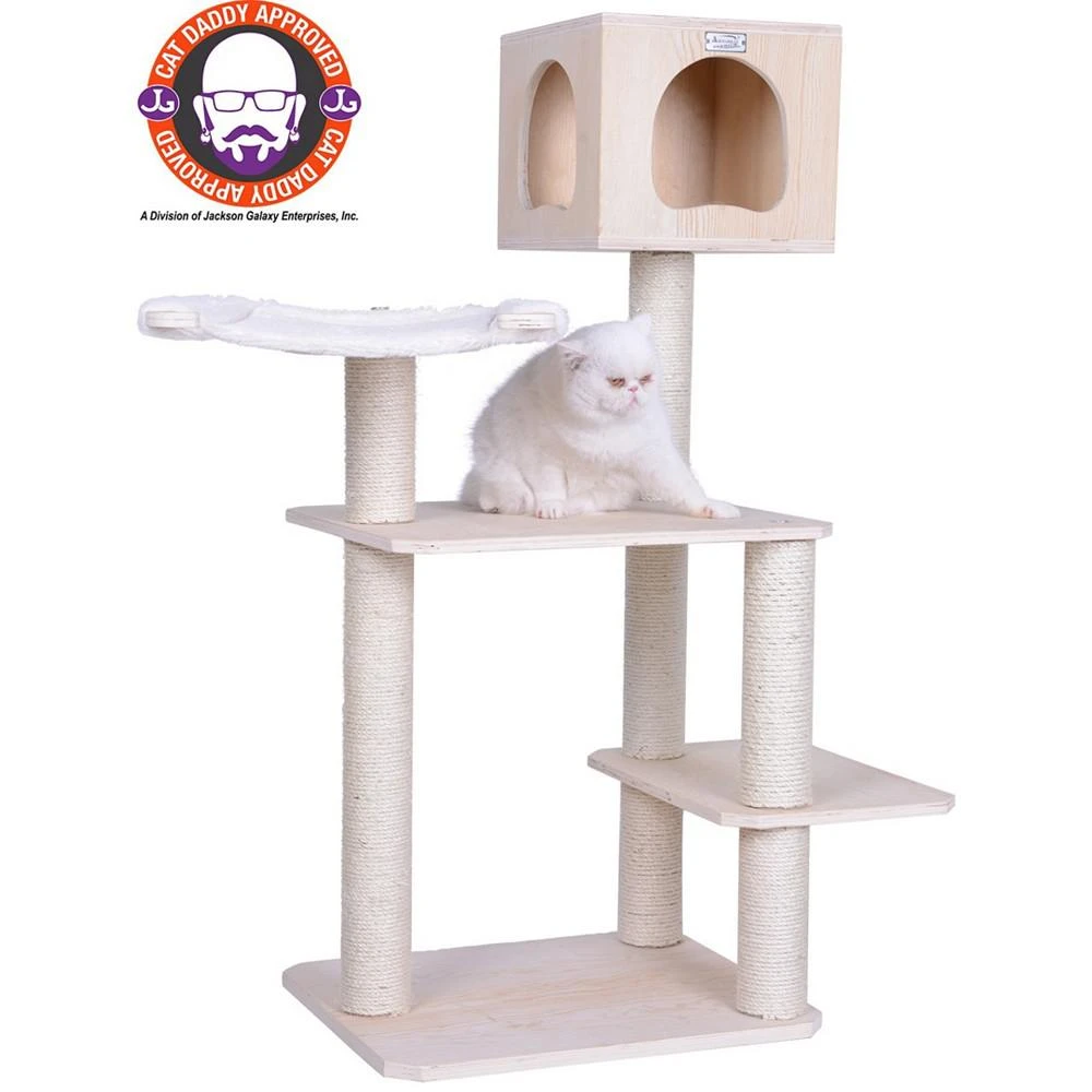 商品Macy's|50" Real Wood Premium Scots Pine, Solid Wood Cat Tree,价格¥2015,第3张图片详细描述