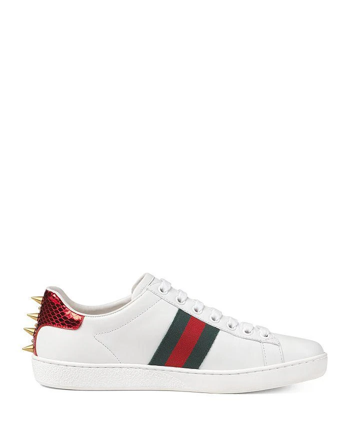 商品Gucci|New Ace 珍珠系带板鞋,价格¥5466,第3张图片详细描述