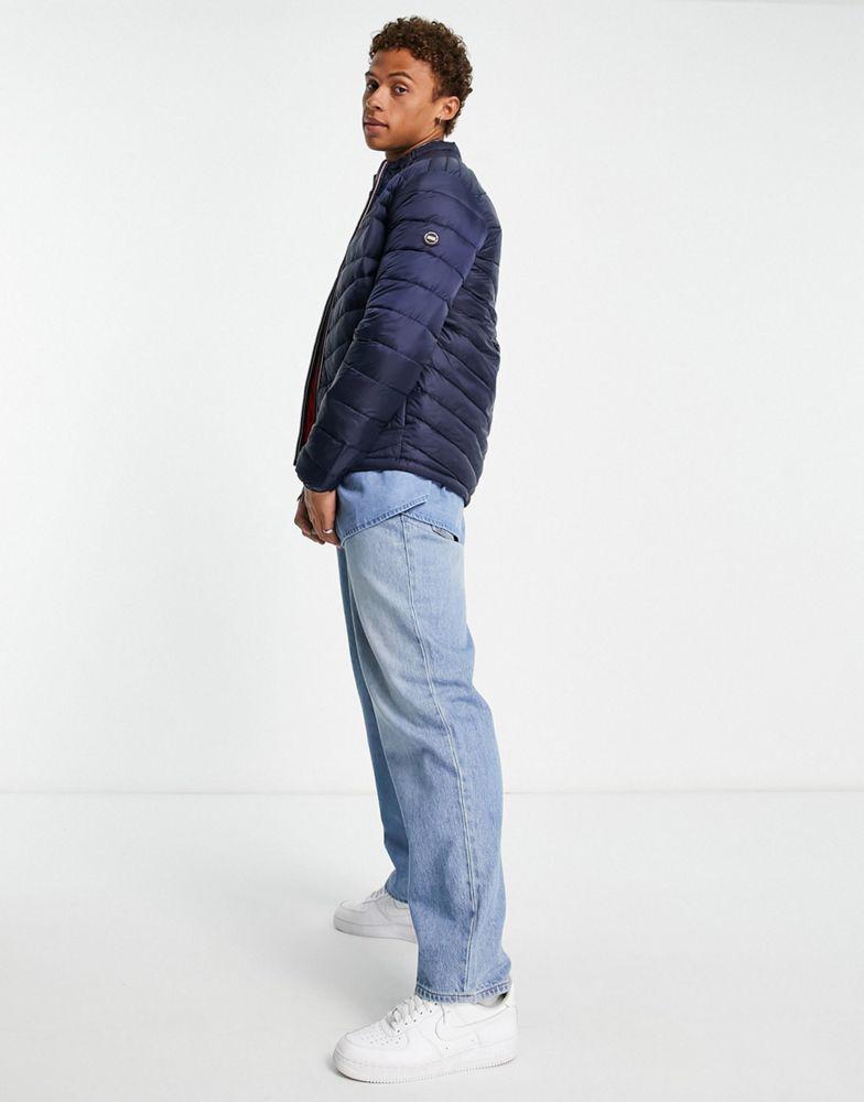 商品Jack & Jones|Jack & Jones Essentials padded jacket with stand collar in navy,价格¥284,第6张图片详细描述