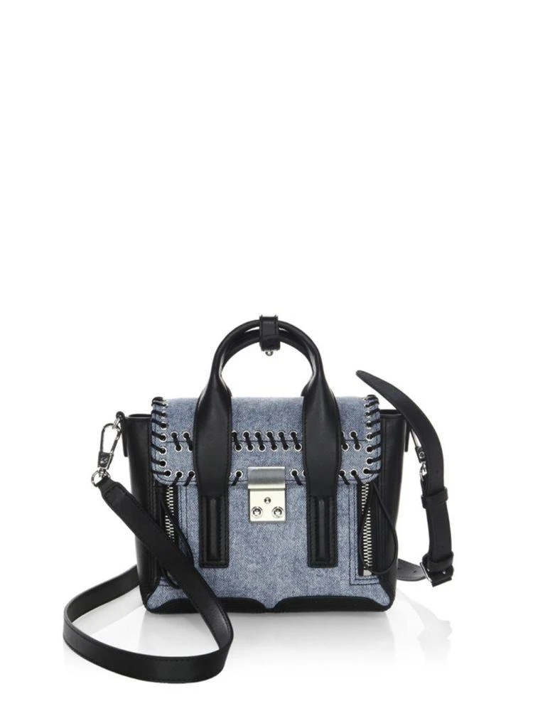 商品3.1 Phillip Lim|Pashli 水洗丹宁迷你手拎包,价格¥4461,第1张图片