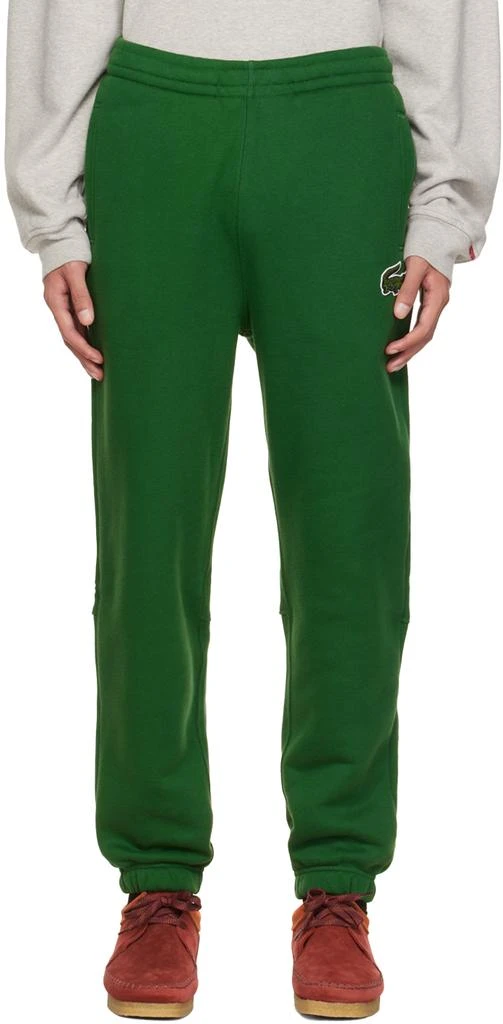 商品Lacoste|Green Embroidered Lounge Pants.,价格¥471,第1张图片