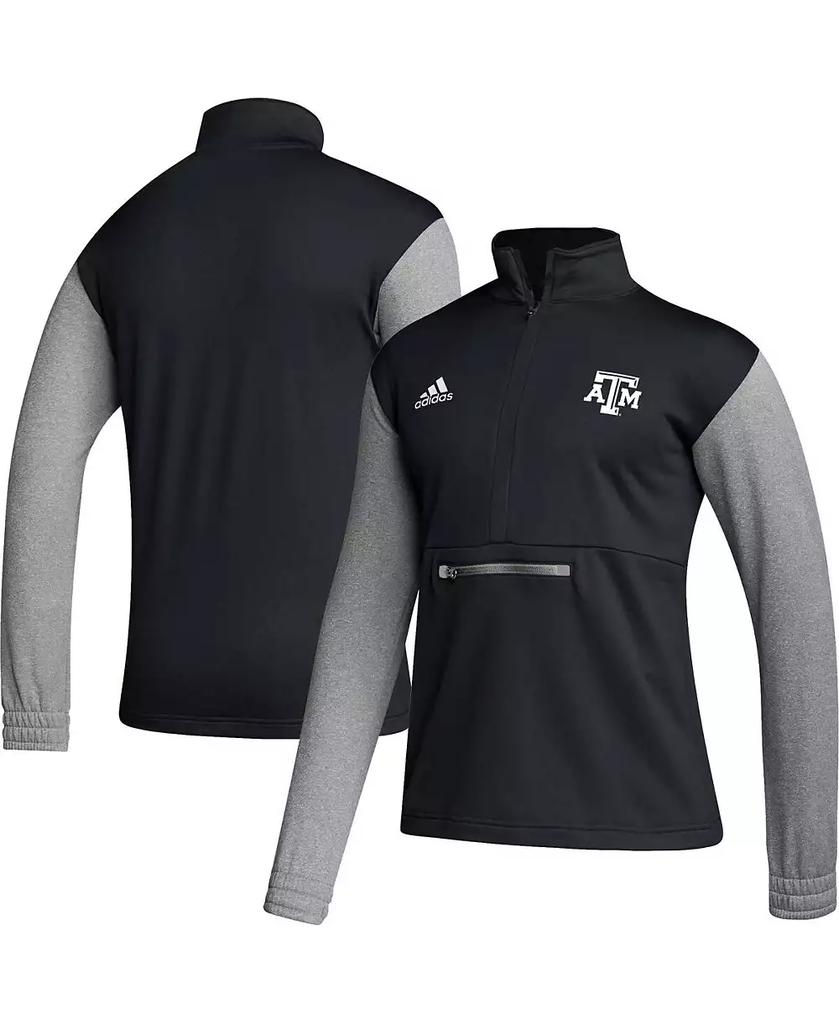 Maglia a mezza zip da uomo nera Texas A&M Aggies Sideline AEROREADY image 2