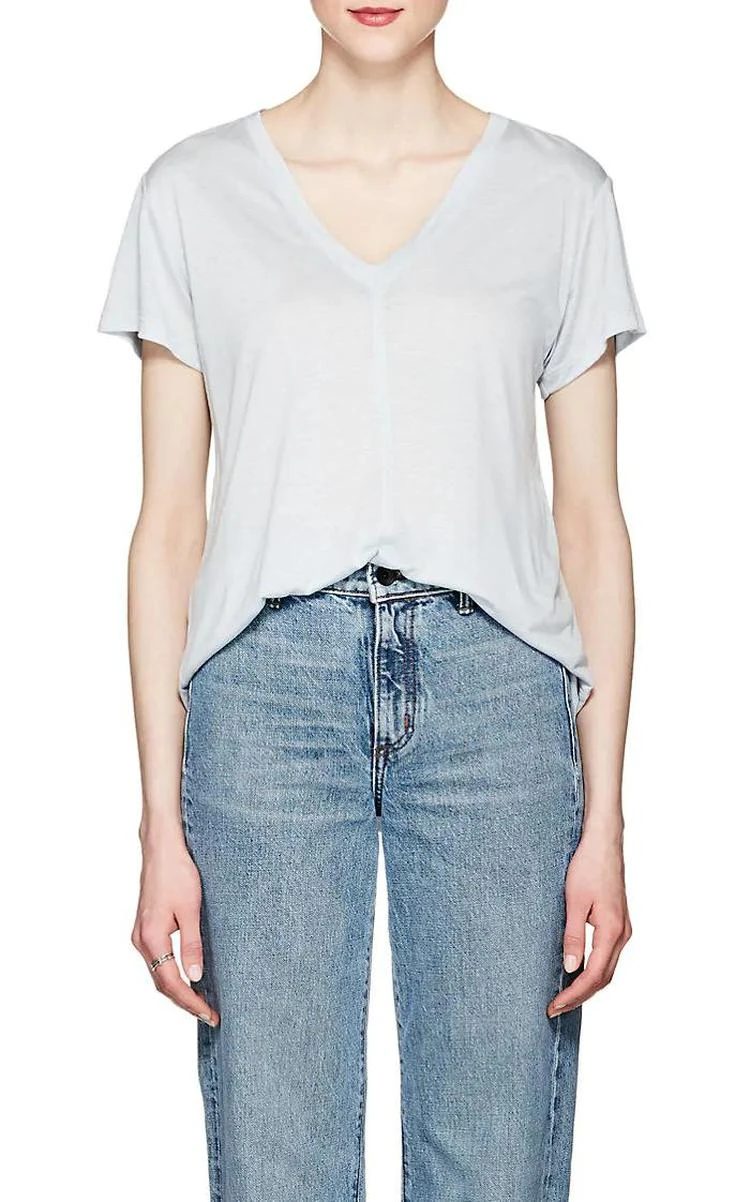 商品Helmut Lang|V-Neck Slub Jersey T-Shirt,价格¥299,第1张图片