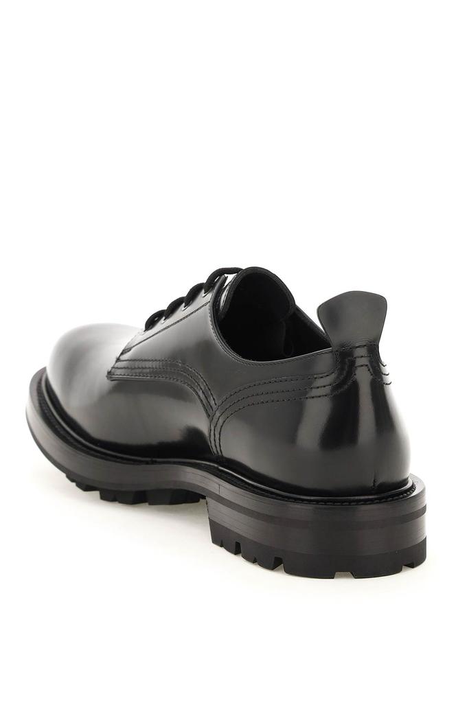 Alexander Mcqueen Brushed Leather Lace Up Shoes商品第3张图片规格展示