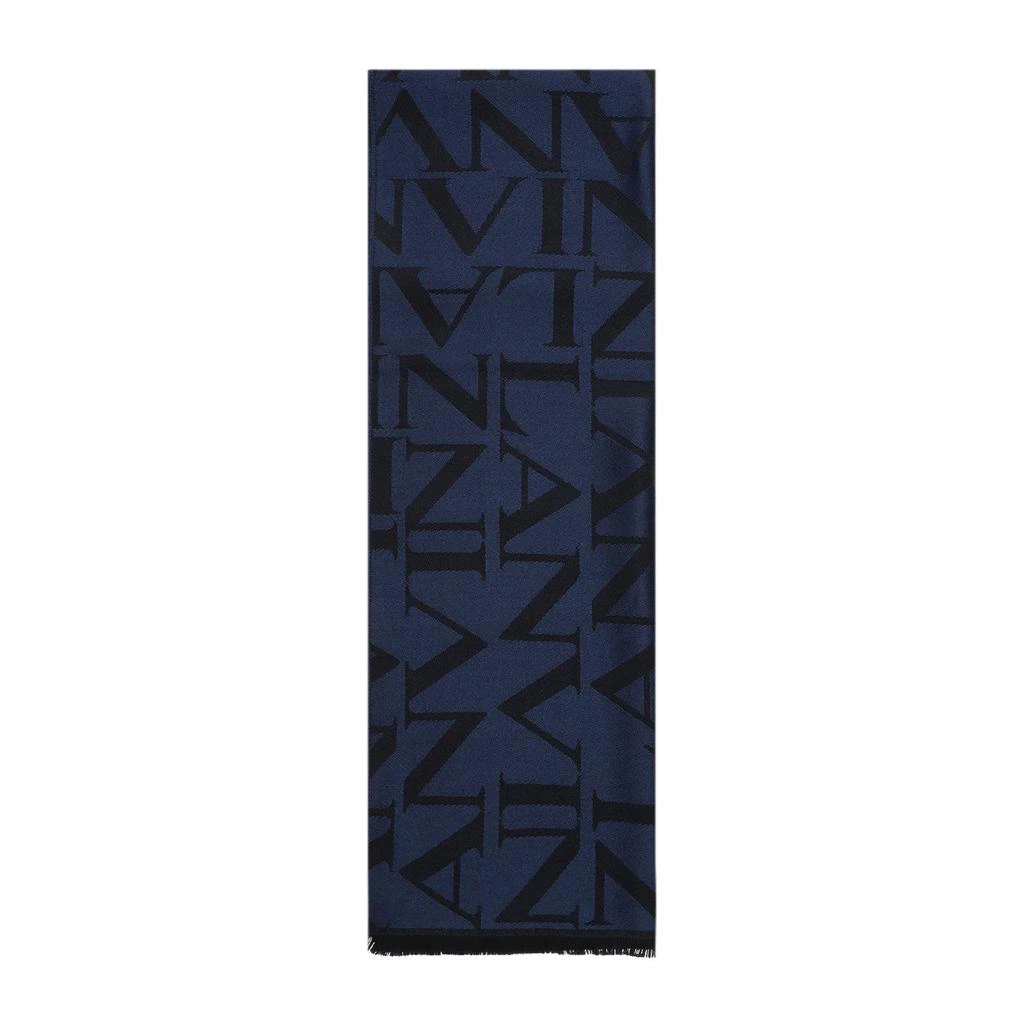 商品Lanvin|Lanvin Logo Intarsia-Knit Fringed Scarf,价格¥1135,第1张图片