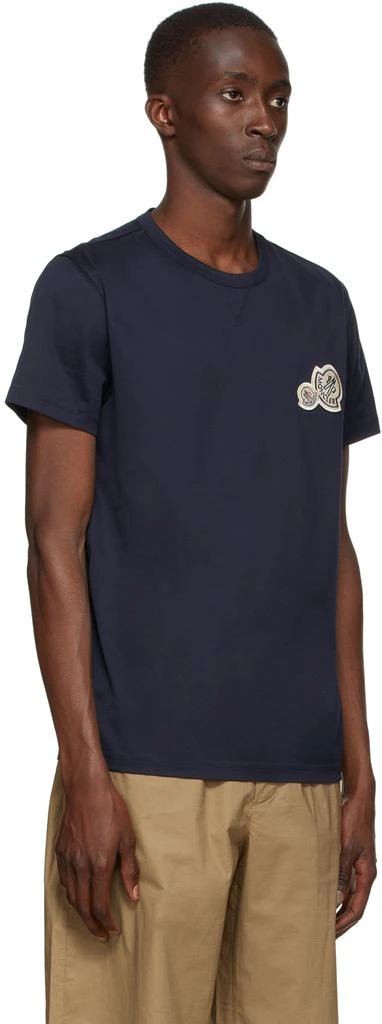 商品Moncler|海军蓝 Chest Logo T 恤,价格¥3234,第2张图片详细描述