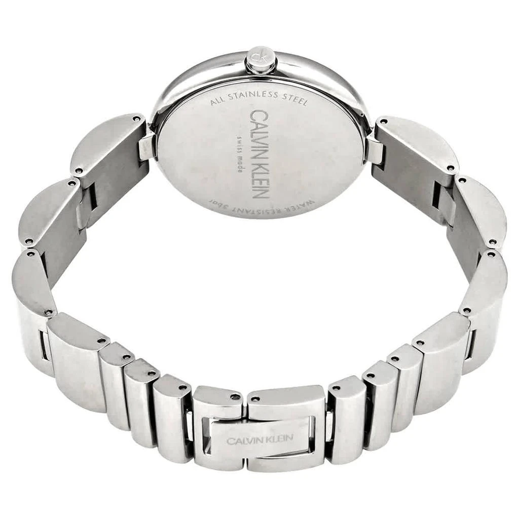 商品Calvin Klein|Calvin Klein Wavy Quartz Silver Dial Ladies Watch K9U23146,价格¥296,第3张图片详细描述