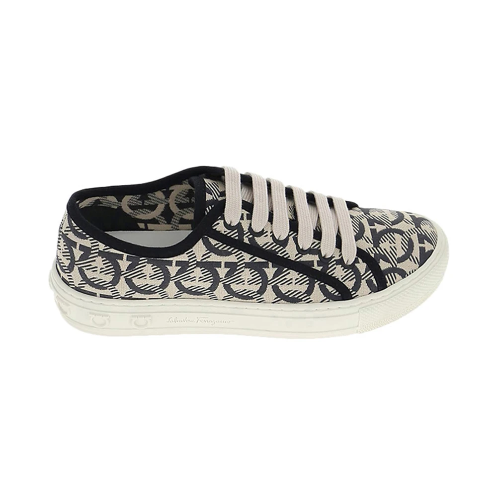 商品Salvatore Ferragamo|SALVATORE FERRAGAMO 米色女士运动鞋 03-5303-707040,价格¥2866,第1张图片