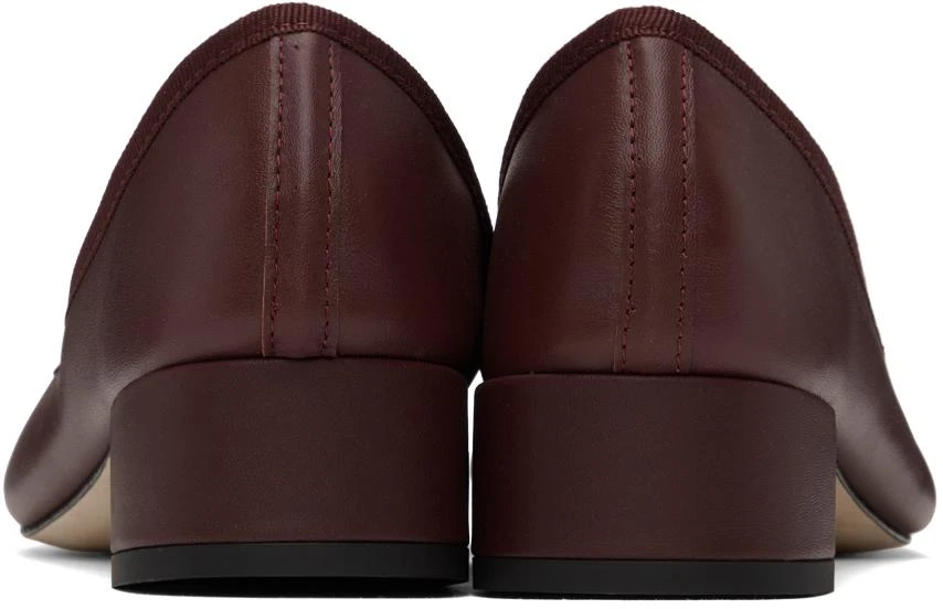 商品Repetto|SSENSE Exclusive Burgundy Camille Heels,价格¥2074,第2张图片详细描述