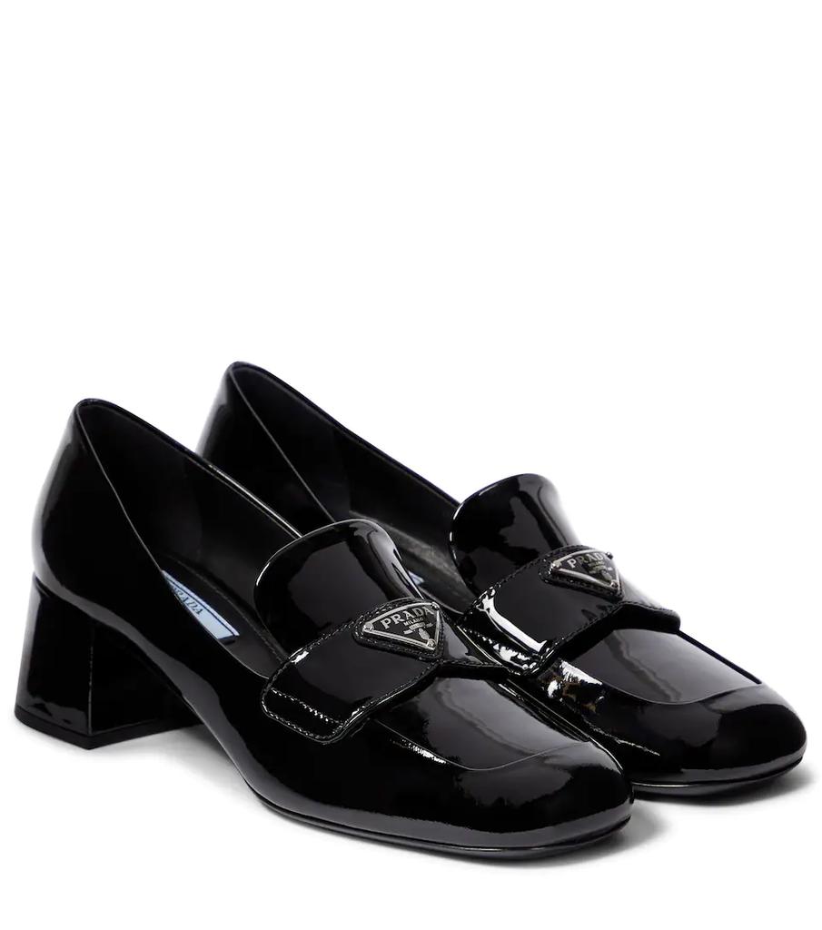 Patent leather loafer pumps商品第1张图片规格展示