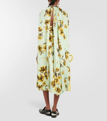 商品Jil Sander|花卉披肩式中长连衣裙,价格¥12820,第3张图片详细描述