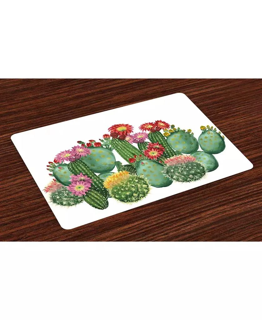 商品Ambesonne|Cactus Place Mats, Set of 4,价格¥227,第1张图片