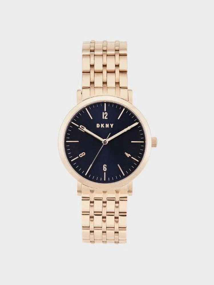 商品DKNY|6mm玫瑰金手镯手表,价格¥908,第1张图片