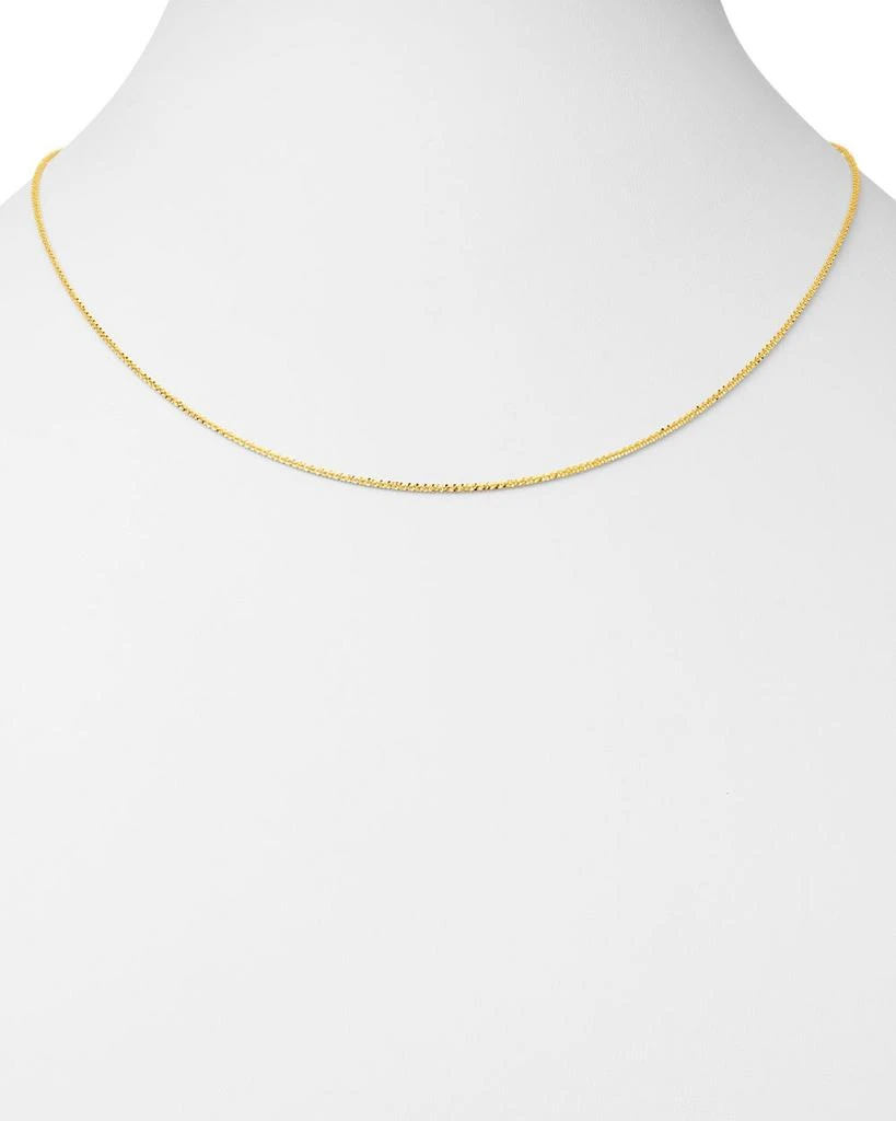 商品Bloomingdale's Fine Collection|Criss Cross Link Chain Necklace in 14K Yellow Gold, 1.25mm - Exclusive,价格¥3706,第2张图片详细描述