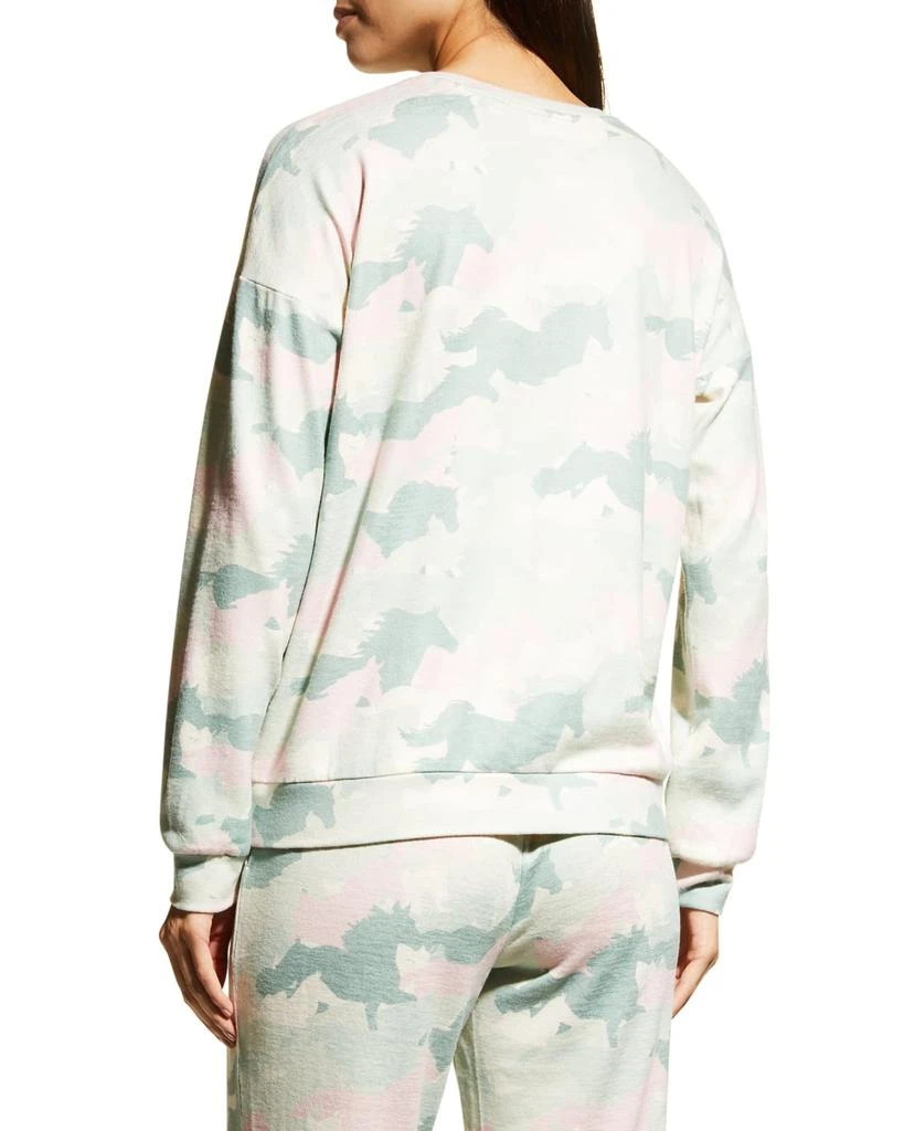 Country Camo Horse-Print Crewneck Sweatshirt 商品