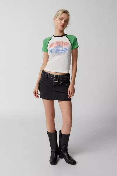 商品Urban Outfitters|Chevy Raglan Baby Tee,价格¥154,第2张图片详细描述