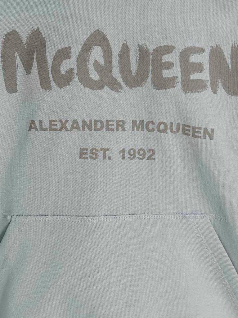 Alexander McQueen Logo Printed Drawstring Hoodie商品第4张图片规格展示