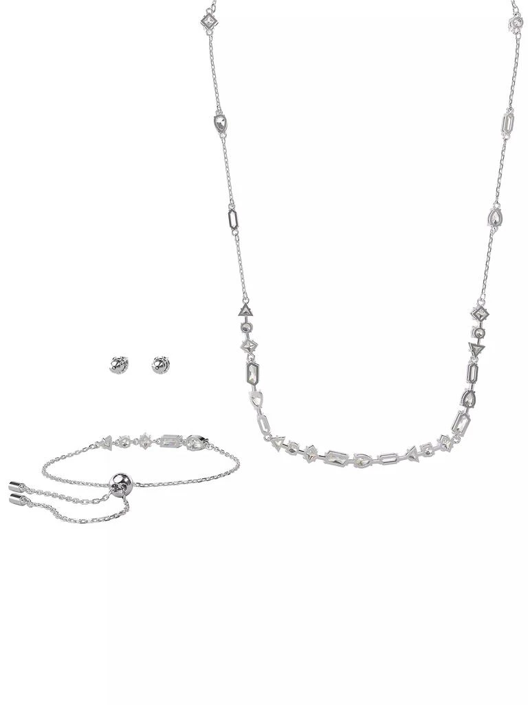 商品Swarovski|Mesmera Rhodium-Plated & Crystal Mixed-Cut 3-Piece Gift Set,价格¥3591,第3张图片详细描述