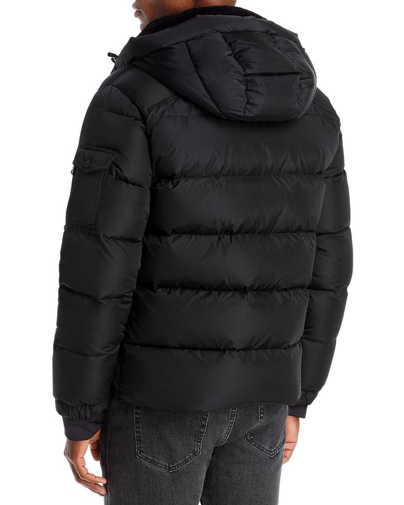 Frontier Nylon Shearling Trim Hooded Down Jacket商品第3张图片规格展示