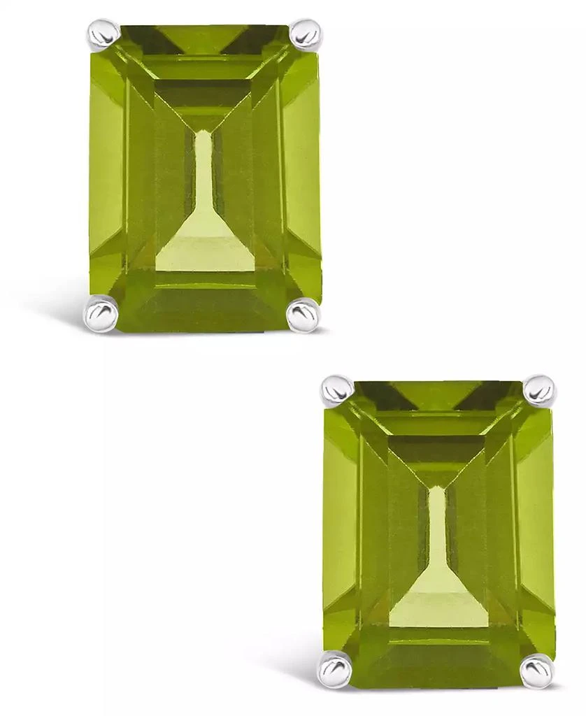 商品Macy's|Peridot (3-3/8 ct. t.w.) Stud Earrings in 14K Yellow Gold or 14K White Gold,价格¥7714,第3张图片详细描述