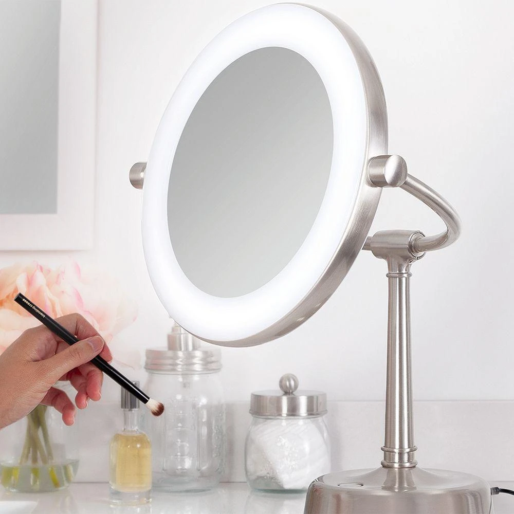Lexington Customizable Sunlight LED Lighted Vanity Mirror, 10X/1X Magnification 商品