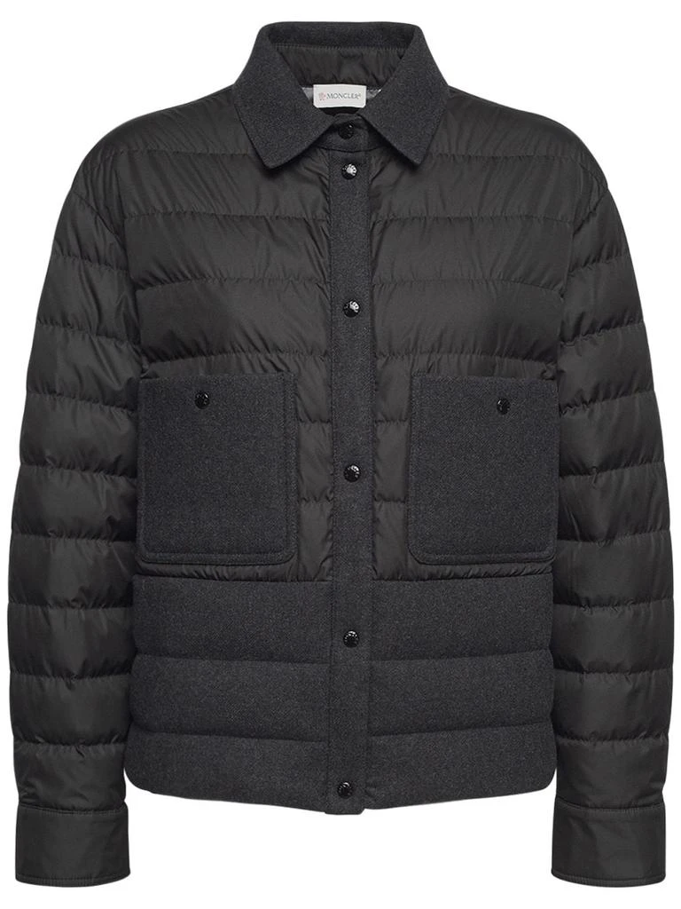 商品Moncler|Nylon Down Shirt Jacket,价格¥8778,第1张图片