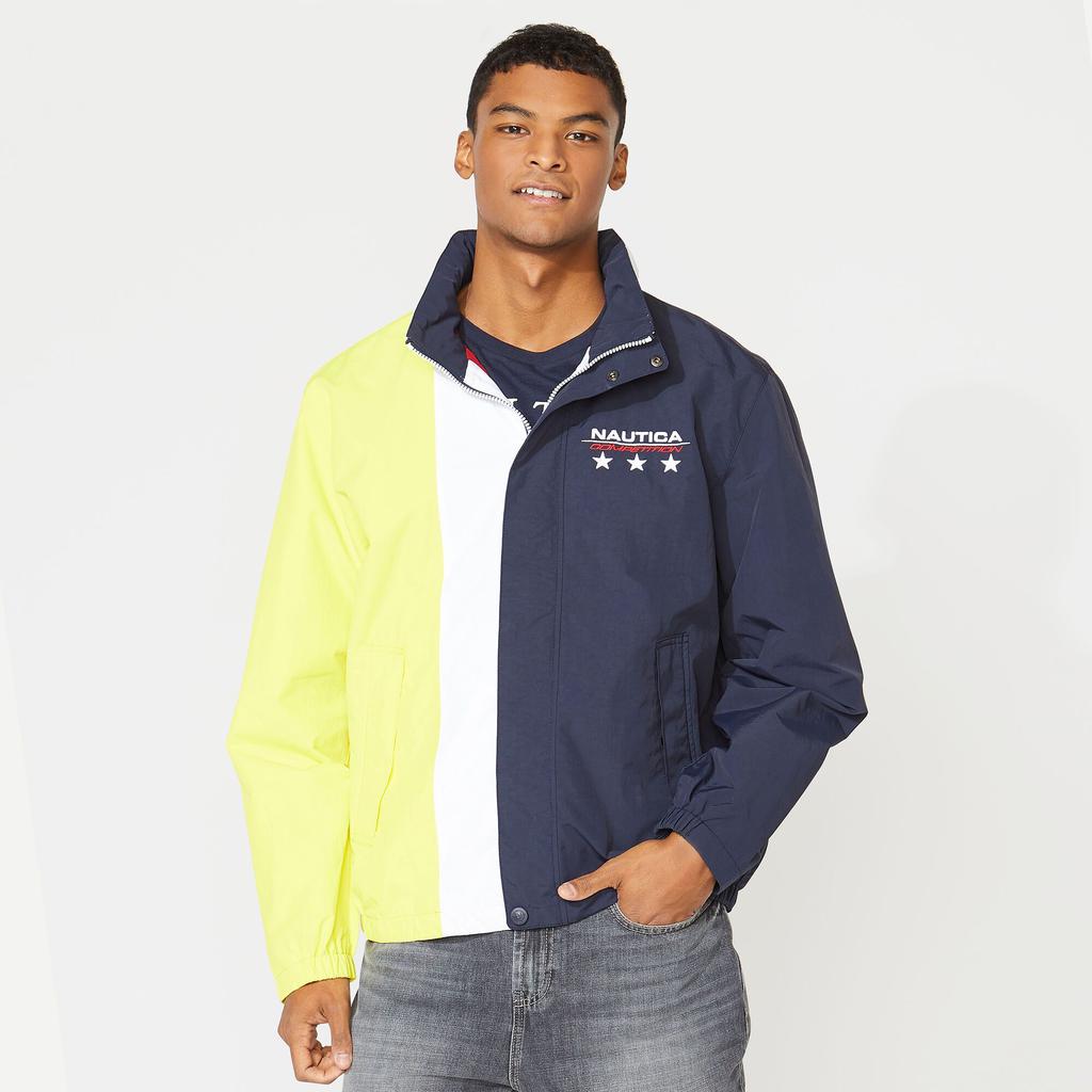 Nautica Mens Competition Colorblock Jacket商品第1张图片规格展示