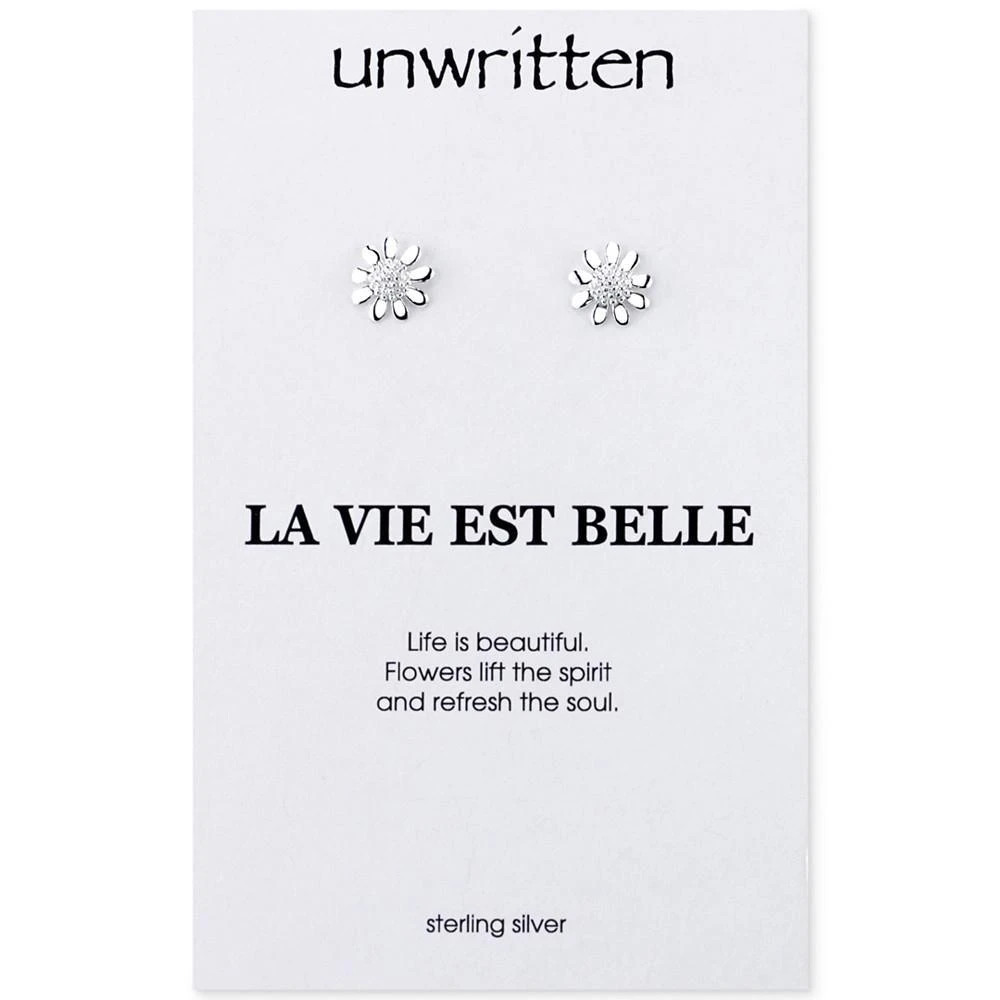 商品Unwritten|Sunflower Stud Earrings in Sterling Silver,价格¥101,第1张图片