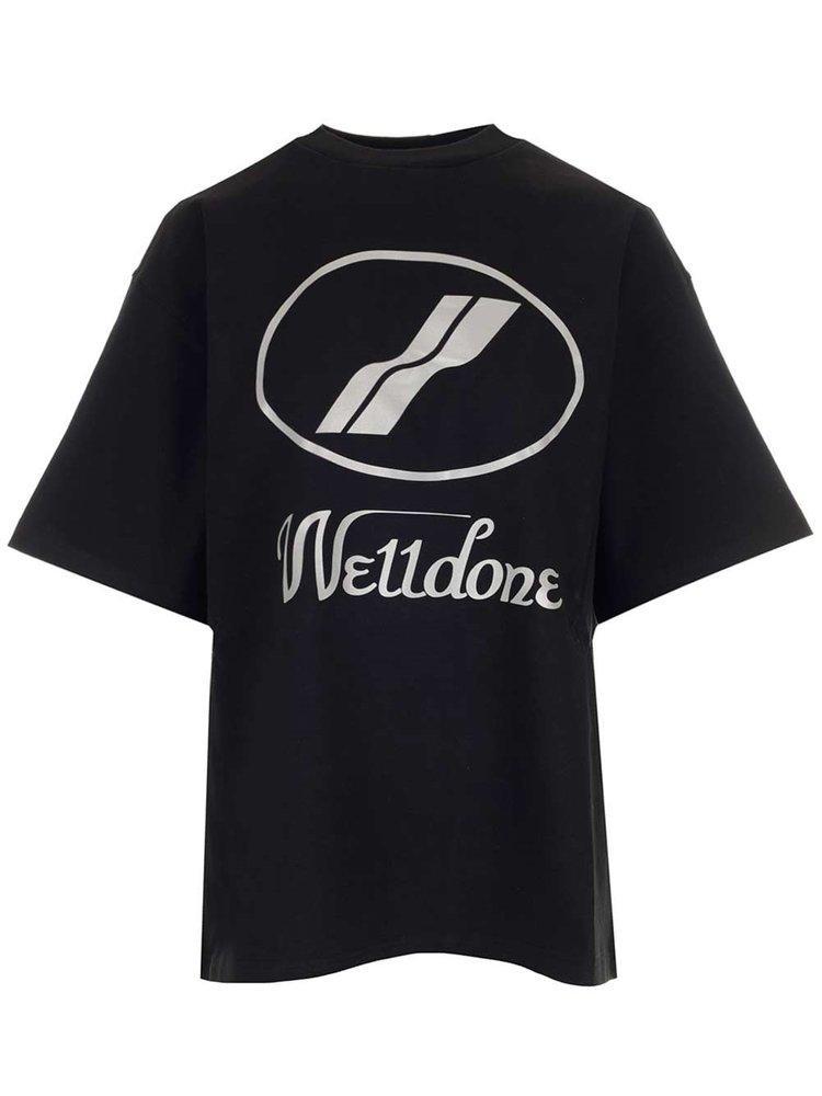 商品We11done|We11done Logo Print Oversized T-Shirt,价格¥1050-¥1896,第1张图片
