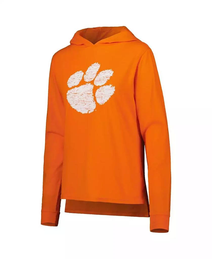 商品Concepts Sport|Women's Orange Clemson Tigers Long Sleeve Hoodie T-shirt and Pants Sleep Set,价格¥411,第2张图片详细描述