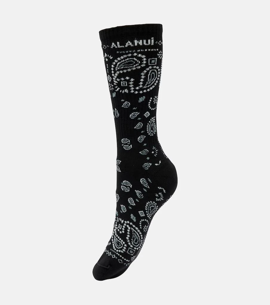 商品ALANUI|班丹纳花绸棉质混纺袜子,价格¥659,第1张图片
