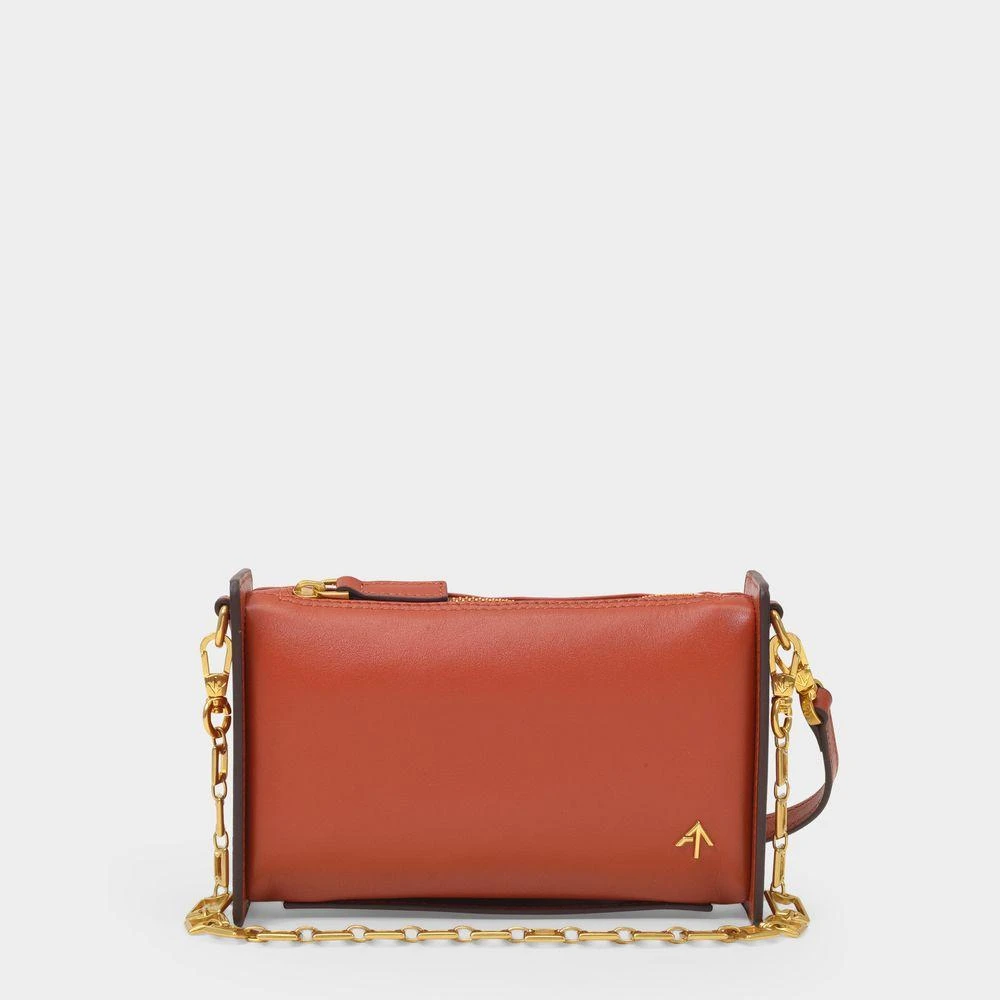 商品Manu Atelier|Mini Carmen Bag in Burgundy Leather,价格¥3411,第1张图片