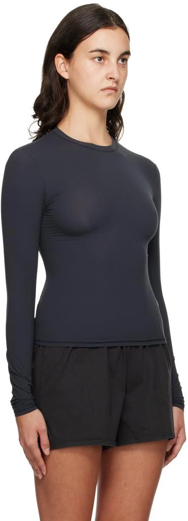 商品SKIMS|Gray Fits Everybody Long Sleeve T-Shirt,价格¥526,第2张图片详细描述
