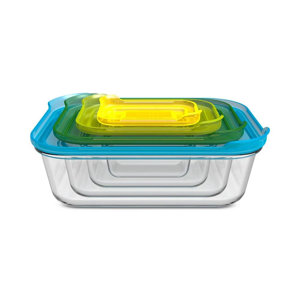 商品Joseph Joseph|8-Pc. Nesting Glass Container Set,价格¥308,第1张图片